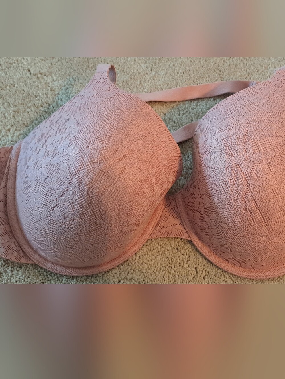 Women's Lace T-Shirt Bra - Dusty Pink